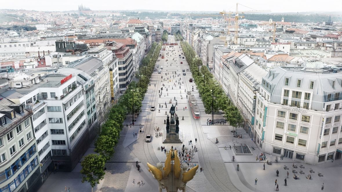 Na Václavské náměstí se vrátí tramvaje, předtím je nutné upravit metro